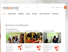 Tablet Screenshot of metaaccion.com